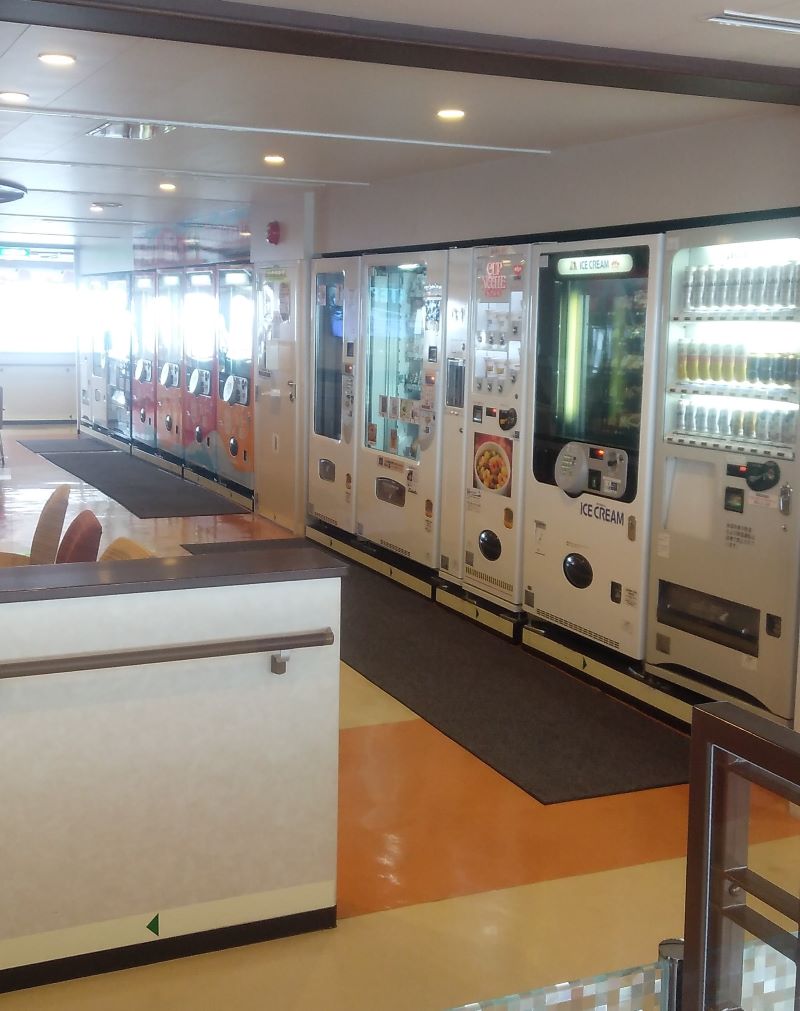Vending machines on the boat