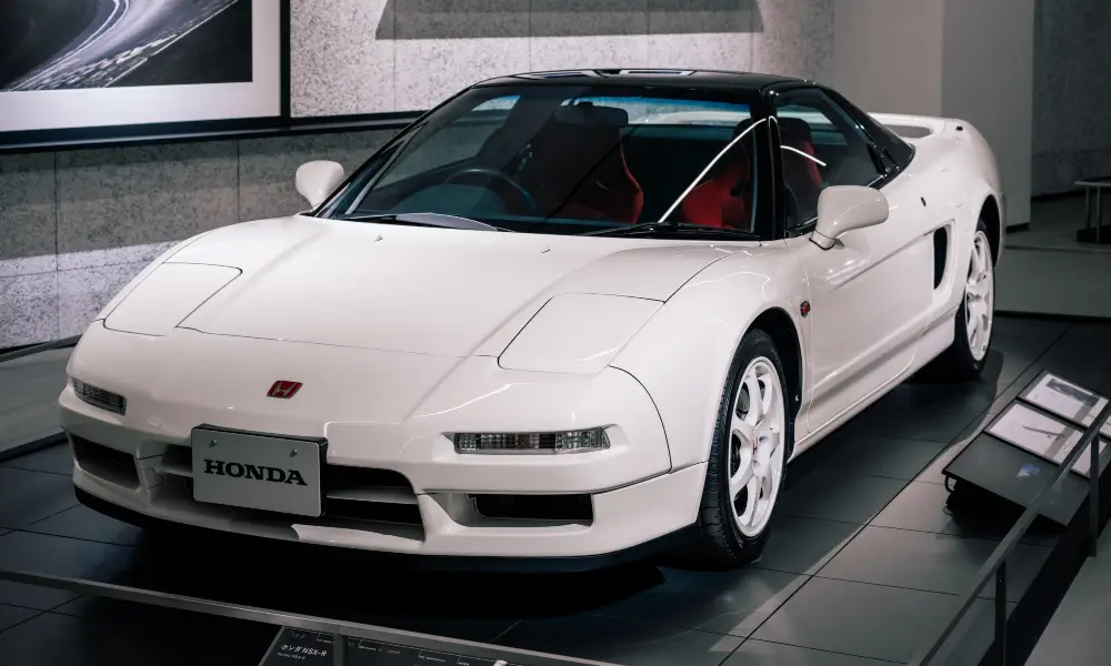 A classic JDM sports car, the Honda NSX, showcasing innovative design and precision engineering.