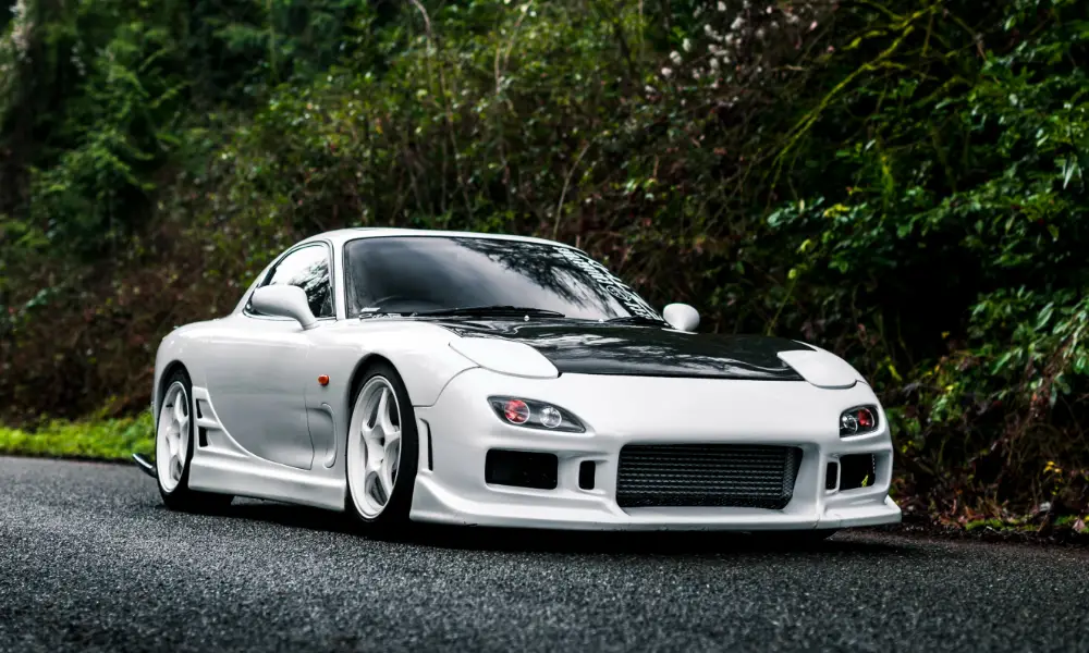 The legendary JDM rotary-engine Mazda RX-7 FD3S, blending performance with timeless design.