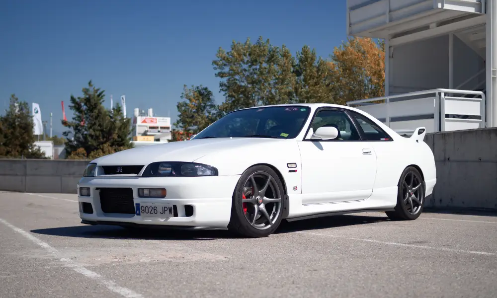 A JDM masterpiece, the Nissan Skyline GT-R R33, admired for its advanced technology and bold look.