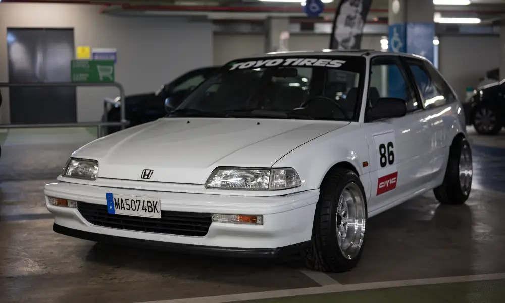 The iconic Honda Civic EF9, a JDM hatchback blending practicality with racing heritage.