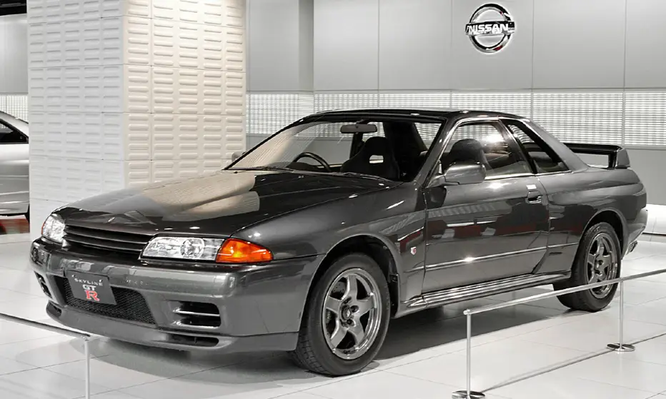 The Nissan Skyline GT-R R32, a JDM legend, famed for its performance and dominance on the track.