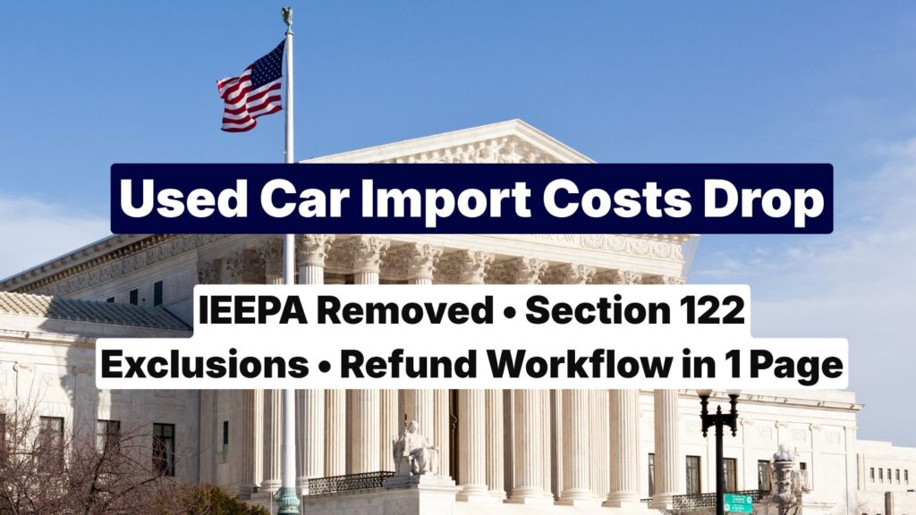 IEEPA Tariffs Void: Used Cars